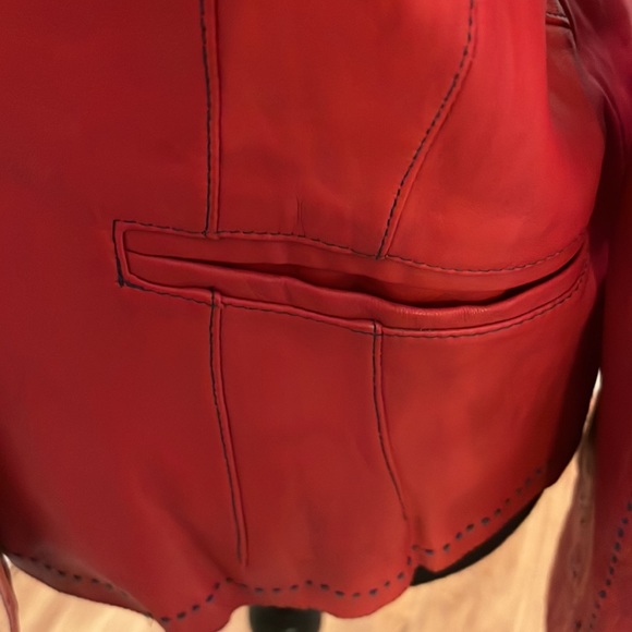 Alexander Julian 100% genuine leather jacket size Medium - Picture 8 of 10